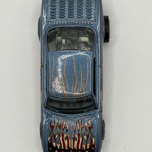 Blue Toy Car with Flame Design